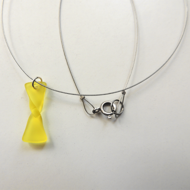 Twisted Time - Yellow Necklace