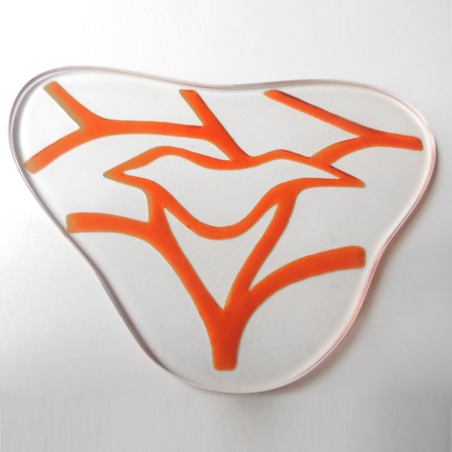 "Not an Oil Spill" Coaster - Orange